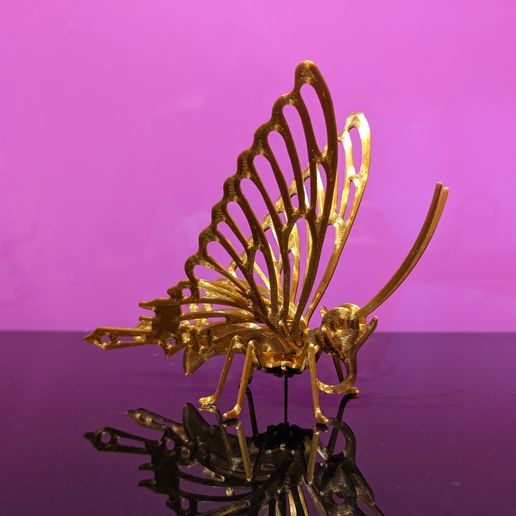 3d butterfly jigsaw - 3D model önizlemesi