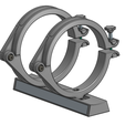 ISO2.png Modifiable Telescope tube rings with aluminium rail