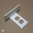 rN epys Ble) = 3D Foldable Hinged Outlet Shelf