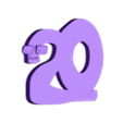 20.stl Number lore 0 - 20