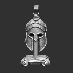 Casque-Grecque-1.png Archivo STL Casco griego antiguo - Casque Grecque antique・Modelo para descargar y imprimir en 3D