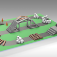 Untitled-768.png STL file Mini Crawler Course Track・3D printable design to download