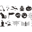 assembly4.png HALLOWEEN Art Wall - Set of 252 models