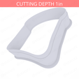 Bread_Slice~4in-cookiecutter-only2.png Bread Slice Cookie Cutter 4in / 10.2cm