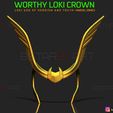 001.jpg Worthy Loki Crown - Loki Helmet - Marvel Comics Cosplay