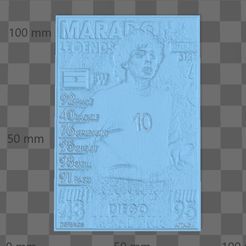 elDiego_lito.jpg Fichier STL Diego Maradona Carte lithophane litofania・Modèle imprimable en 3D à télécharger, t4sh