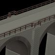 7.jpg Model bridge, H0 scale trains, reproduction viaduct of Cansano (AQ) Italy File STL-OBJ for 3D Printer
