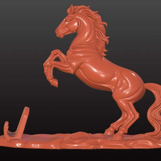 🐎 Rearing Horse Phone Holder 3D STL - Majestic & Dynamic Desk Accessory ...