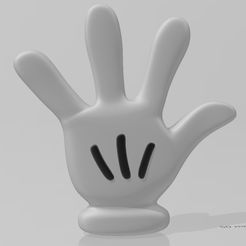 mm1.jpg STL file Mickey Hand 4 fingers・3D print object to download