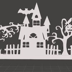haunted-mansion-candle-back-light.jpg Archivo STL mansion encantada vela luz de fondo halloween・Plan de impresora 3D para descargar