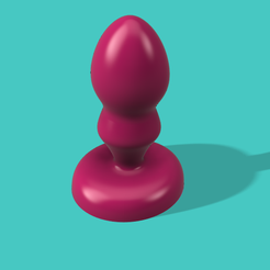 40mm-1.png Fichier STL gratuit DOUBLE HUMP BUTT PLUG - OBLONG AVEC UN TWIST (40MM)・Objet imprimable en 3D à télécharger