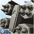 7.jpg Rocket turret with four quadruple baskets (5) - Future Sci-Fi SF Post apocalyptic Tabletop Scifi