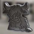 Highland-Cow1.png Highland Cow Cookie Cutter and Stamp - Rustic Baking Elegance