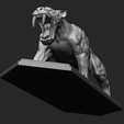 Base-Render-12262.png Smilodon or Sabertooth tiger 3D print model