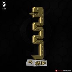 Great_Golden_Serpent-09.jpg STL-Datei Große Goldene Schlange (einfach)・3D-druckbares Modell zum Herunterladen