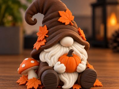 Little Harvest Gnome – Minimal Autumn Decor