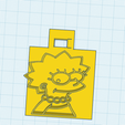 Stunning Amberis.png llavero lisa simpson / lisa simpsons keychain