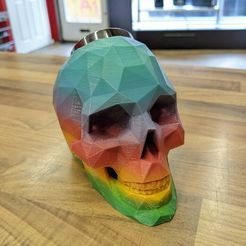 1.jpg Fichier STL Support de haut-parleur crâne en polypropylène bas・Objet imprimable en 3D à télécharger