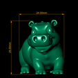 DIMENSION.png "Modèle imprimable en 3D de l'hippopotame sympathique"