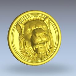 3.jpg Fichier STL gratuit Tête de lion・Objet pour imprimante 3D à télécharger, 3Dprintablefile