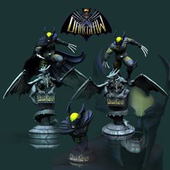 Dark-Claw-Amalgam.jpg Dark Claw Hybrid = Batman + Wolverine STL files for 3d printing fanart by CG Pyro for collectibles, custom, figure, statue,sculpt,sculpt,comics,dc comics,marvel comics,dark knight,x-men.