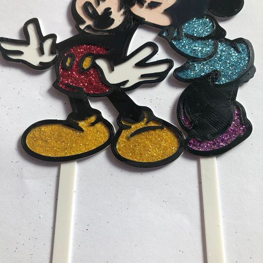 Mickey and Minnie Topper 3D model