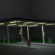PETROL-STATION.png Petrol Station (With pumps) - Gas Station