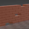 3D-Builder-23.06.2022-0_29_03.png Brick wall / Damaged brick wall + debris (battlefield accessory for tabletop)