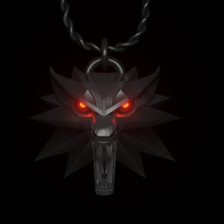 2.png STL-Datei Das Medaillon des Wolfes (The Witcher)・3D-druckbares Modell zum Herunterladen