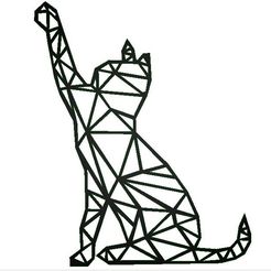 CHAT-RL.jpg Archivo STL gratis DECORACIÓN DE PARED GATO-DOS・Plan de la impresora 3D para descargar