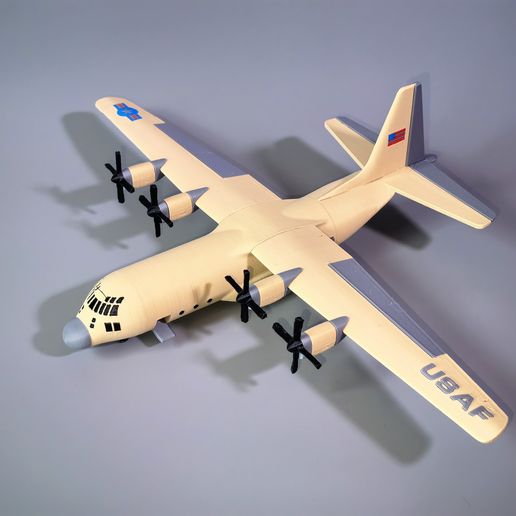 C130 transport aircraft - cargo door can open