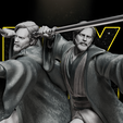 6.png Obi Wan Kenobi Sculpture - Star Wars 3D Models - Tested and Ready for 3D printing