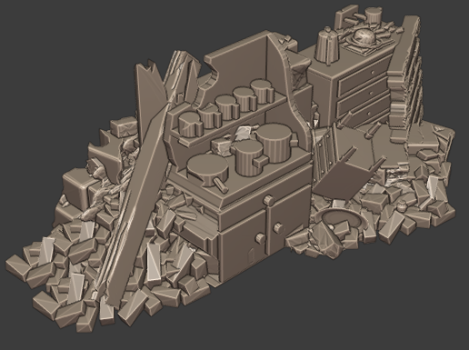 28MM RUINS HOUSE KITCHEN