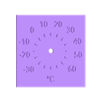 reveil5.stl Alarm clock / thermometer