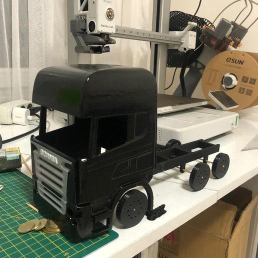 SCANİA CABİN TOPLİNE FULLY PRİNTABLE 1:24