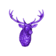 500K without background.stl Deer head