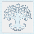 tree-of-life-stencil-3.png Tree of Life stencil, printable Sacred Tree decoration, spiritual wall art decor