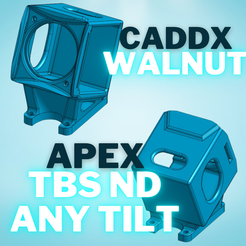 Caddx-Walnut.png Datei 3MF ImpulseRC Apex Caddx Halterung Walnuss・Design für 3D-Drucker zum herunterladen, Bazajewicz