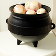 Cauldron-withapples.png Spooky Cauldron Planter/Pot/Bowl