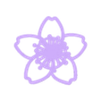 Flor55mmI.stl Çiçek, kesme 55 mm