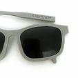 Tear.jpg Crybaby Asymmetrical Sunglasses - a unique twist on a classic design, now available as a royalty-free STL file