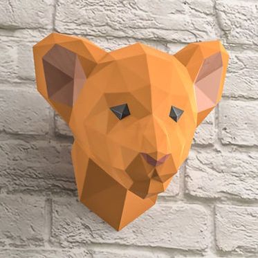 🦁 SIMBA LION CUB・ 3D File for Papercraft & Origami・Cults