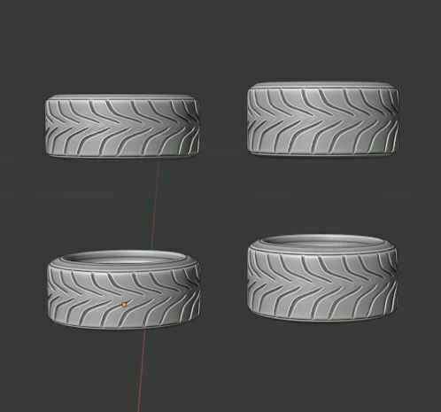 e2.jpg 3D file MG Muscle Sloted Wheel set front and rear with 2 offsets・3D printable design to download, BlackBox