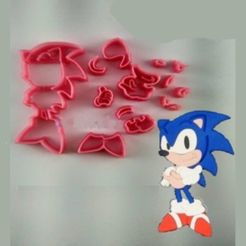Sonic-8cm.jpg STL-Datei Cutter Sonic・Modell für 3D-Drucker zum Herunterladen