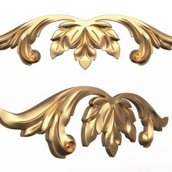 Carved-02-(1).jpg Fichier STL Moulage en plâtre sculpté Décoration 02・Design imprimable en 3D à télécharger