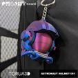 05.jpg Astronaut Helmet Keychain - Print in place - STL File