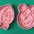 76686019_518031819047046_8293399578753892352_o.jpg Fichier STL MASHA ET LE KIT DE COUPE-BISCUITS OURS X2 ENSEMBLE・Design à télécharger et à imprimer en 3D