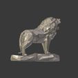 I7.jpg Low Poly Lion Statue --  Ready for 3D Printing