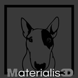 2.png Bullterrier frontal picture frame