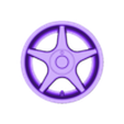 WHEEL BROCK B1 VER 1 - 1D.stl 1/18 wheel Brock B1 - NISSAN NISMO R400 LMGT1 / LIBERTY WALK / PORSCHE /SUBARU STI WRX / BMW / FORD/ NISSAN / GTR / MITSUBISHI EVO / AE86 / MUGEN / TYPE R / SPEEDLINE / PRODVIVE / FORD / NISSAN R400 LMGT1 / LIBERTY WALK